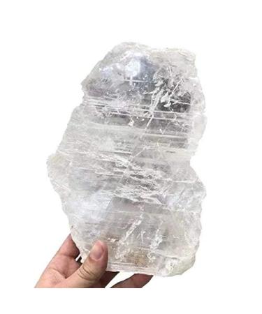 Natural raw Quartz Gypsum White Clear Selenite Crystal Rough Stone for 1pc Obelisk