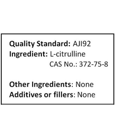 Pure L-Citrulline 500g (1.1 lb) Powder Nitric Oxide AJI92 - Buy Online on GoSupps.com