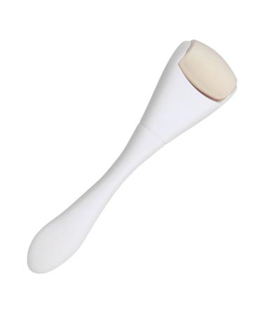 Healeved Oil Removal Roller Face Massager Tools Face Tool Rolling Volcano Stone Handheld Face Roller Face Sculpting Tool Oil Absorbing Volcanic Roller Volcanic Rock Whetstone 10.30X2.70X1.50CM White