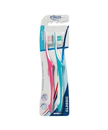 Toothbrush Elkos 2-pack (2 brushes in one pack) classic soft