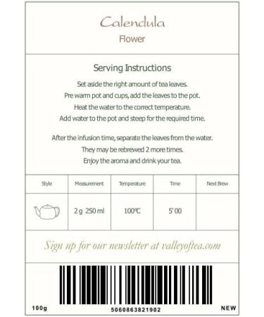 Calendula Marigold Petal Flower - 100g Whole Petals - Pack of 1 - Buy Online on GoSupps.com