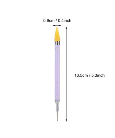 Buy Dual-Ended Nail Puncture Painting Pencil - Candy Color Nail Wax Stone & Picker Tool (Violet) | Best Nail Art Tools for Manicure - Buy Online on GoSupps.com