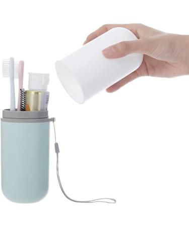 Croselyu Portable Travel Toothbrush Storage Box & Wash Cup Set - Pink - Buy Online on GoSupps.com