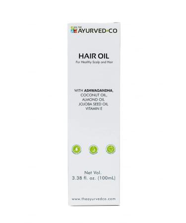Organic Ayurvedic Ashwagandha Hair Oil for Strength and Growth | The Ayurved Co - Buy Online on GoSupps.com