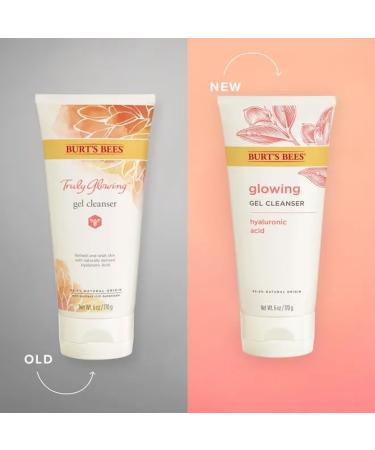 Burt's Bees Glowing Facial Gel Cleanser 6oz with Hyaluronic Acid - 3 Pack - Buy Online on GoSupps.com