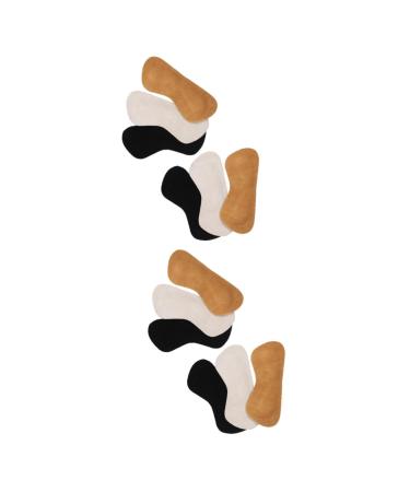NOLITOY 6 Pairs Anti Slip Heel Insoles Heel Grips Pads Pads Leather Shoe Filler Shoe Stickers High Heel Inserts Leather Heel Liner Insert High Heel Back Grips Men and Women Thicken