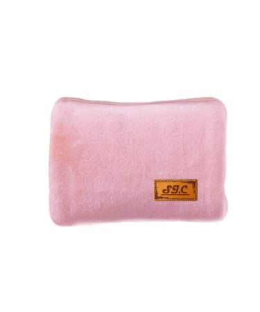 Electric hot water bottle with soft plush lining 500W Useful as a hand warmer and foot warmer Ideal for reducing muscle back and abdominal pain (rose) pink