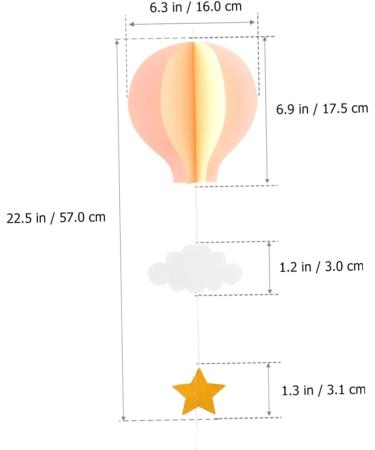 Alipis Festival Paper Pendant Lamp - Hot Air Balloon Party Decoration | Wedding & Holiday D cor Supplies - Buy Online on GoSupps.com
