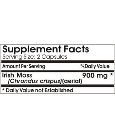 Irish Moss 900mg Capsules | Cough & Cold Relief | Non-GMO Gluten Free | 90 Count | Made in USA - Vitamins Because - Buy Online on GoSupps.com
