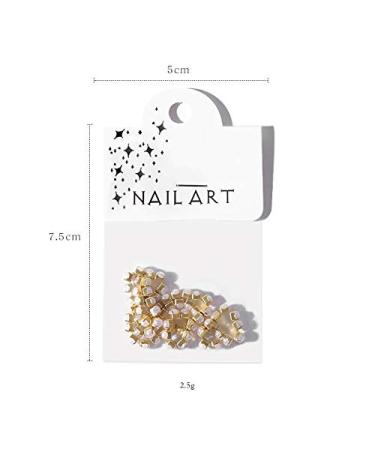 25cm Nail Art Metal Pearl Chain - Glitter Accessories for DIY Manicure | Gold & Silver | Perfect Nail Decoration - Buy Online on GoSupps.com