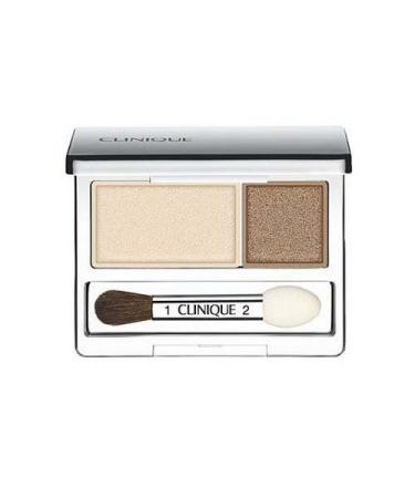 Clinique All About Crease and Fade Resistant Eye Shadow Duo - 0.07 Oz (Ivory Bisque/Bronze Satin)