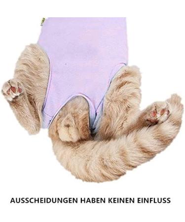 Voarge Recovery Suit for Cats & Dogs | Post-Op Anti-Licking & Trimming | Purple (M) | Comfortable Recovery Wear - Buy Online on GoSupps.com