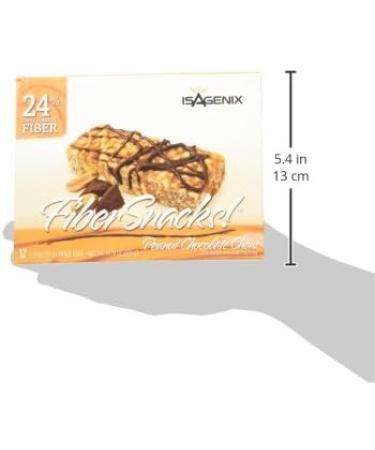 Isagenix Fibersnacks Peanut Chocolate Chew - 12 Bars (14.76 OZ) | Healthy Snacks for Weight Loss & Energy | International Shipping Available - Buy Online on GoSupps.com