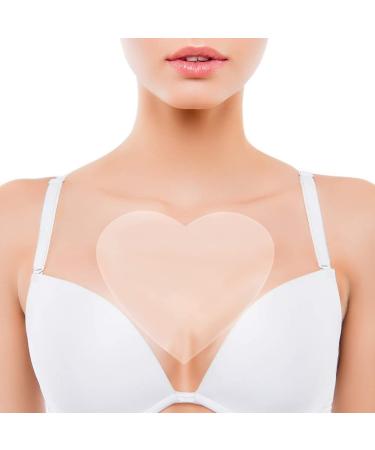Reusable Silicone Breast Pads for Women | Anti-Wrinkle Heart Shaped Stickers to Prevent Folding & Aging - Buy Online on GoSupps.com