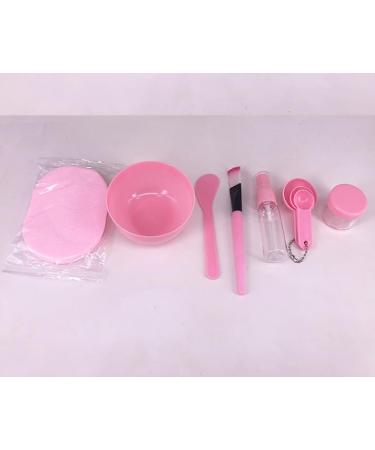 DIY Facial Mask Mixing Bowl Set - Complete Kit with Spatula Measuring Spoon Brush & Spray Bottle - Perfect for Skin Care Lovers - Pink - Buy Online on GoSupps.com