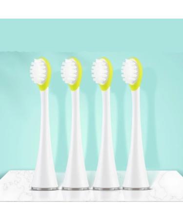 AD-BCRBgen Soft Toothbrush Heads - 4 Pack Interchangeable Replacement Heads for Electric Toothbrushes - Blue Rubber Nozzles - Buy Online on GoSupps.com