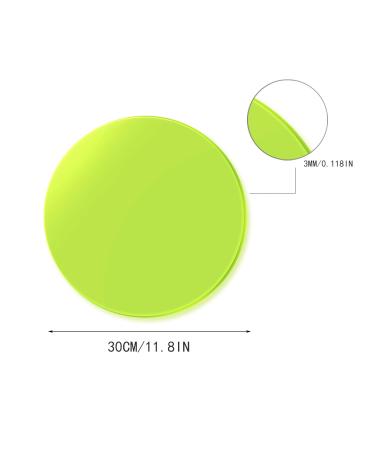 12 Inch Colorful Clear Acrylic Round Sheet - 3mm Thickness for DIY Projects, Milestone Marking, Painting, Office Signs, Clock Backgrounds, and Wall Decorations - Buy Online on GoSupps.com