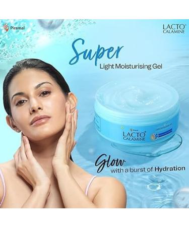 Lac.to Calamine Super Light Moisturizer for Face - 150g | Oil-Free Hydration with Niacinamide Hyaluronic Acid & Vitamin E | Best Moisturizer for Oily Skin - Buy Online on GoSupps.com