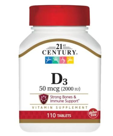 21st Century Vitamin D-2000 Tablets - 110 ct Pack of 4