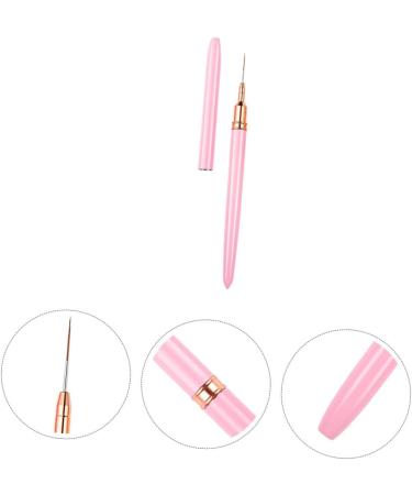 Healeved Nail Art Drawing Pen Nail Art Dotting Tool Para U as Nail Pens for Nail Art Rhinestone Tool Thin Nail Art Brush Liner Nail Gel Brush for Acrylic Nails Fiber Wool Fine Tip Stroke 17.9x1cm Pink 2 - Buy Online on GoSupps.com