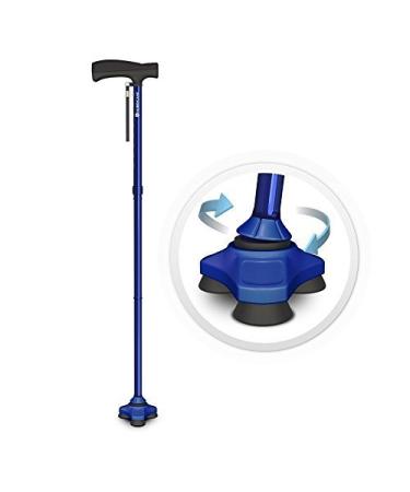 HurryCane - The All-Terrain Cane Freedom Edition - Trailblazer Blue by HurryCane 1 Count (Pack of 1)