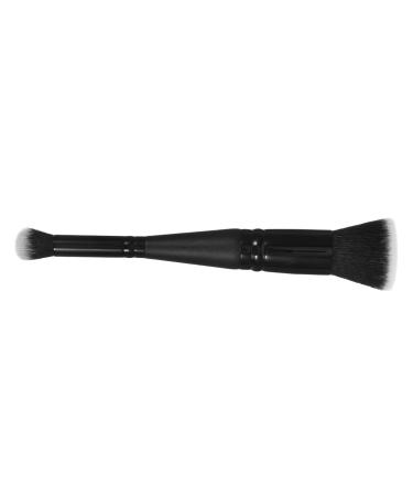 Healeved Double-ended Makeup Brush Blush Brush Face Brush Makeup Blending Brush Foundation Brush for Liquid Makeup Foundation Applicator Brush Facial Makeup Brush Powder Puff