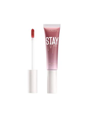 FOCALLURE Lip Gloss with Hydrating and Moisturizing Coconut Oil - Highly Pigmented Lip Tint for Lips  Cheeks  Eyelids - Long Lasting & Waterproof Liquid Lipstick - Dual-use Lip Stain & Blush  1 BERRYJUICE