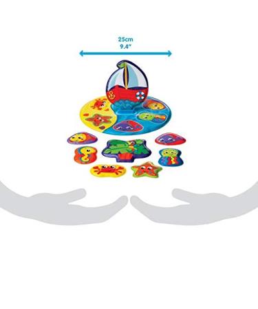 Playgro 9-Part Floating Bath Puzzle for Kids | Colorful Animal Motifs | BPA-Free | Ages 6 Months+ | 25x25 cm - Buy Online on GoSupps.com
