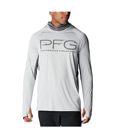 Columbia Men's Terminal Tackle Vent Hoodie Cool Grey/City Grey XX-Large