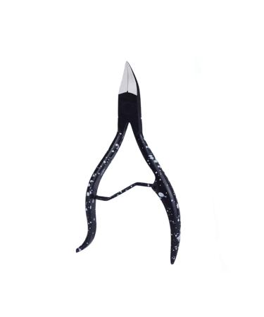 OUSIKA Nail Clippers Black Toenail Ingrown Nail Art Cuticle Nipper Clipper Edge Cutter Manicure Scissor Plier Tool Pedicure Dead Skin Remover Nails Schwarz
