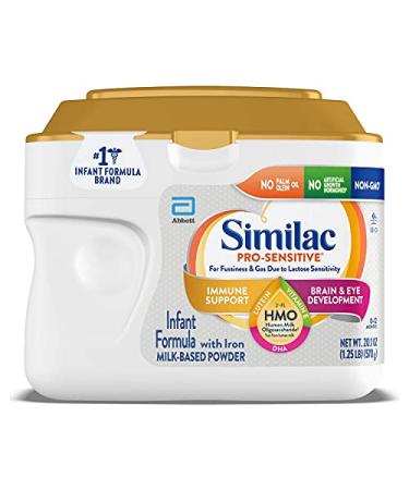 Similac Pro-Sensitive Infant Formula with Iron - Non-GMO Lactose Sensitive Baby Formula - 20.1oz Tub - Buy Online on GoSupps.com