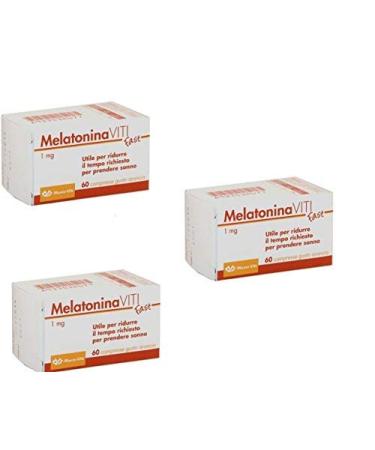 3X Melatonin Screws Fast 1 mg 180 CPR Orange Taste Improves Sleep Quality