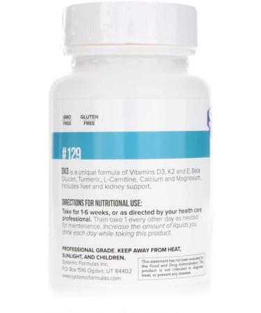 Systemic Formulas DV3 BioNutriment Vitamin D3 Immune Support Supplement - Buy Online on GoSupps.com