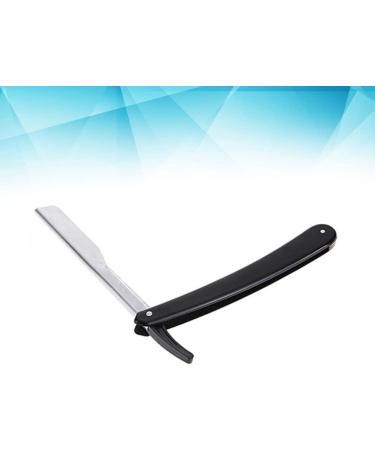 Fomiyes Black Folding Razor for Men - Stylish Manual Shaving Blade for Father's Day & Birthdays - Durable Hairdresser Barber Tool - Buy Online on GoSupps.com