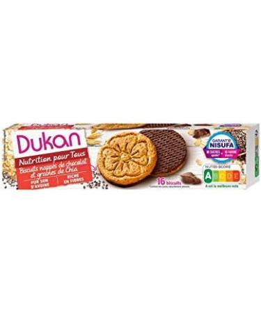 Grocery DUKAN - Oat Bran Biscuits with Chia Seeds 160 g - Pack of 3 - Buy Online on GoSupps.com