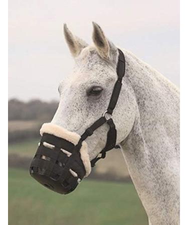 Shires Deluxe Grass Muzzle Full - Prevents Overeating for Horses - Buy Online on GoSupps.com