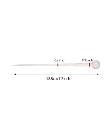FRDTLUTHW 7.3 Long Hair Stick - Acetate Hair Pin for Women with Thick Long Hair in Creamy-white (Pack of 1) - Buy Online on GoSupps.com