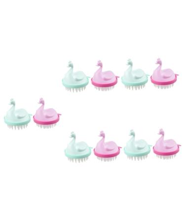 Gleavi 10 STK massage shampoo combing scalp washer for scales Shampoo brush for hair head skin massage device Shampoo brush for the Collaring Hair Bush