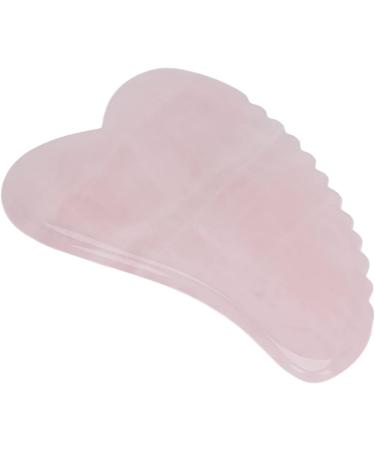 Verdant Touch Rose Quartz Gua Sha Tool - Stainless Steel Meridian Massage Device for Pain Relief | Portable Hand & Wrist Grip - Buy Online on GoSupps.com