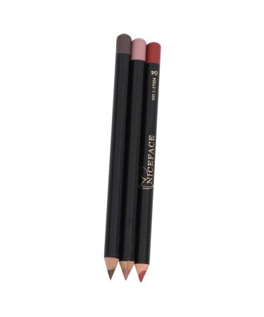 Hemoton 3pcs Lip Liner Pencil Waterproof Lip Liner Lip Pencil Fine Lip Liner Plumper Pencil Lipliner Pen Water Proof Wooden Lipstick Pen