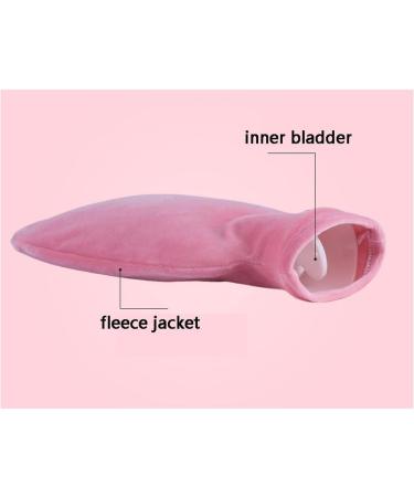 MAIES Small Hot Water Bottle 1000ml - Soft Flannel Cover for Heat & Cold Therapy | Thickened PVC Design for Comfort - Buy Online on GoSupps.com