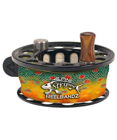 Alpine Innovations Stripee ReelBandz 3 Pack | Prevent Line Tangles | Regular Fits 7/8 Wide & 2.25 Dia  3.50 Dia. | Large Fits 1.25 Wide & 3.0Dia  4.25 Dia. Large Brook Trout