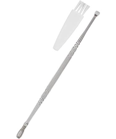 Stainless Steel Double Head Ear Wax Removal Tool | Spiral Spring Ear Pick for Ear Cleaning | Silver Earwax Removal Tool - Buy Online on GoSupps.com