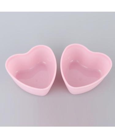 GSHLLO Pink Heart Facial Mask Mixing Bowls Set | 5 Makeup Bowls & Stirring Spatula | Skincare & Spa Tools for Face Masks - Buy Online on GoSupps.com