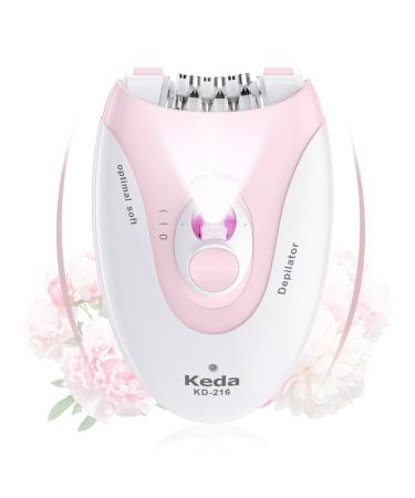 Face Epilator for Women Facial Epilator Electric for Face Hair Remover Cordless Epilators with LED Light for Women Face Body Armpit Bikini Leg Hair Removal Light-pink05