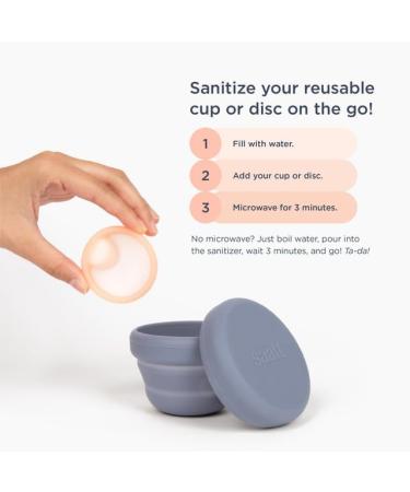 Saalt Compact Sanitizer - Effortless Sanitization for Menstrual Cups & Discs - Microwavable & Reusable - Ideal for Camping Dorms & Office - Buy Online on GoSupps.com