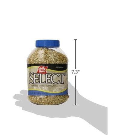 JOLLY TIME Select Gourmet White Popcorn Kernels - 30 oz Bulk Jars (Pack of 6) for Air Popper or Stovetop - Buy Online on GoSupps.com