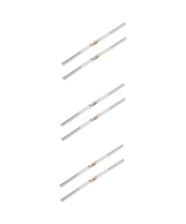 Beavorty 6 pcs Double-Headed Waterproof Eyebrow Pencil make up kit Eyebrow Pencils to rotate 2 in 1 brush