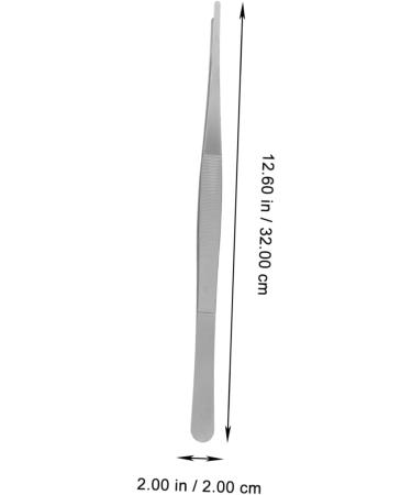 Buy Angoily 8 Pcs Tweezers Set - Stainless Steel Jigsaw Round Head Tissue Pliers - 30x1.5cm - International Shipping - Buy Online on GoSupps.com