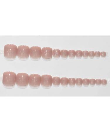 Decorative nail patch ice-cold nude toenails toenails toenails finished nail patches. - Buy Online on GoSupps.com
